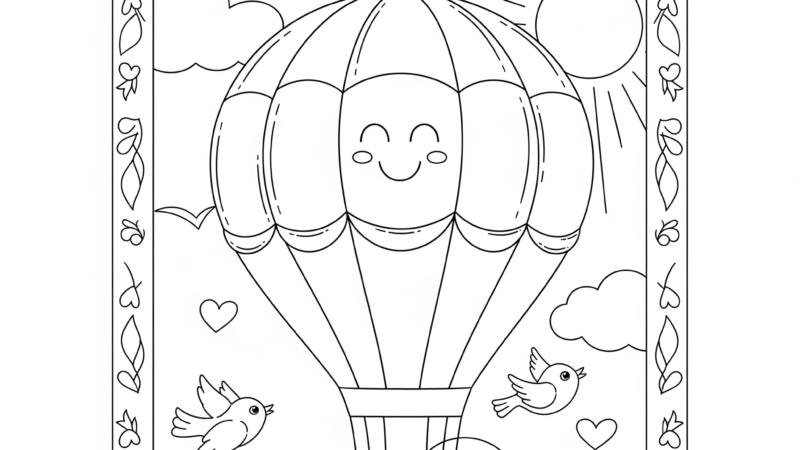Balão para Colorir – Educação Infantil